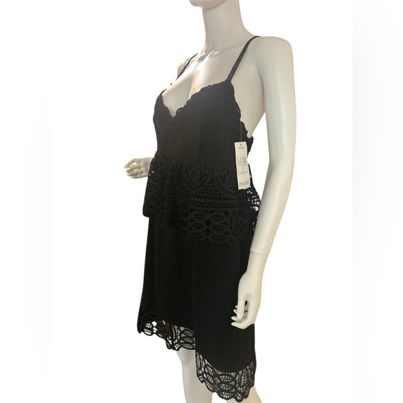Gianni Bini Black Lace
Monica Cocktail Dress Peplum 
Nwt - Picture 8 of 12